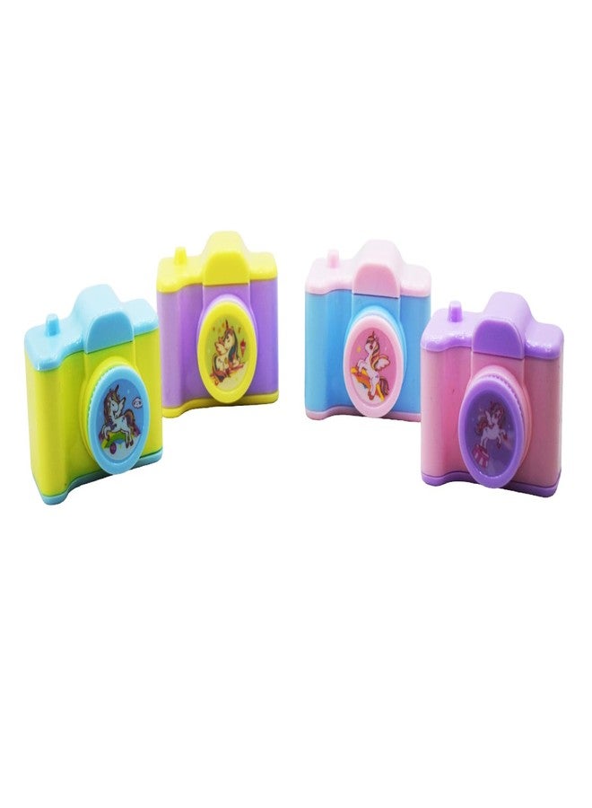 Asera Camera Shape Pencil Sharpener/Cartoon Sharpener for Boys and Girls Stationery for Kids Birthday Return Gifts (Camera 12 Pcs) - Image 2